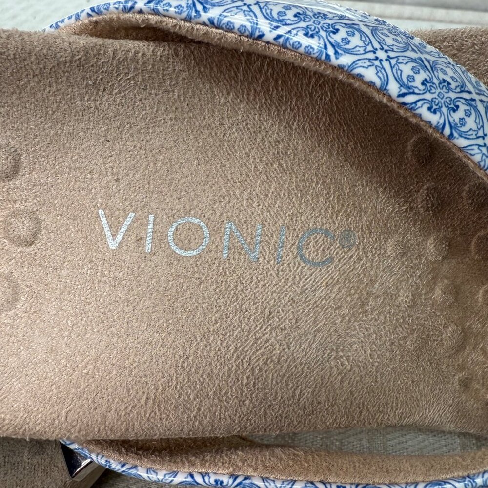 Vionic Bella Blue & White Patterned Women's Thong… - image 4